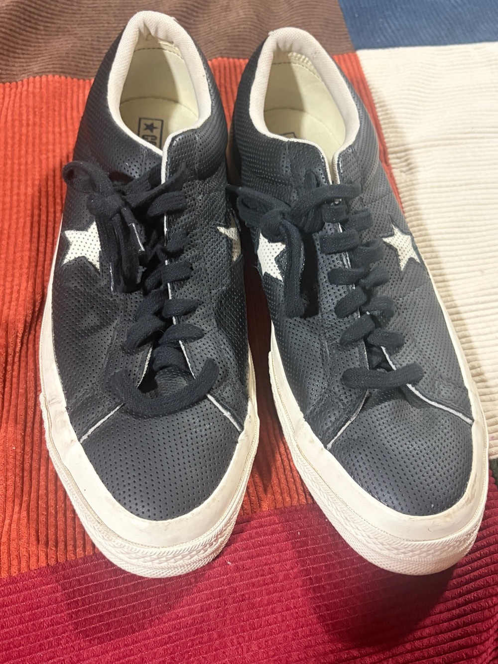 Converse Black Low-Top Sneakers with White Star